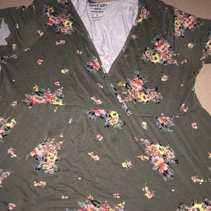 Torrid olive super knit shirt